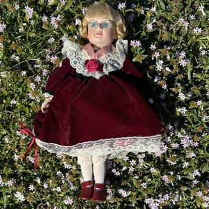 Elegant Burgundy Doll with Lace Detailing Laura exclusive